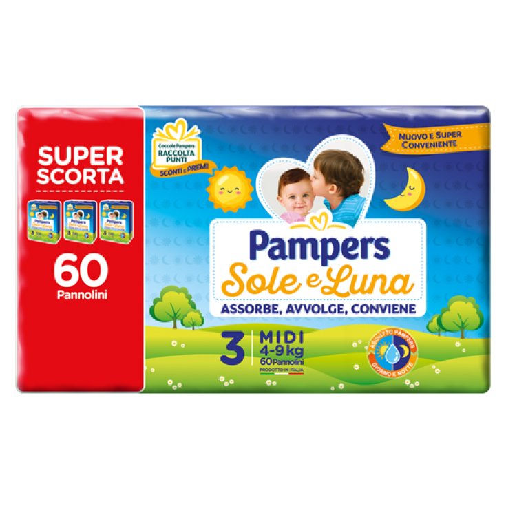 Sole & Luna Trio Midi Pampers 60 Windeln