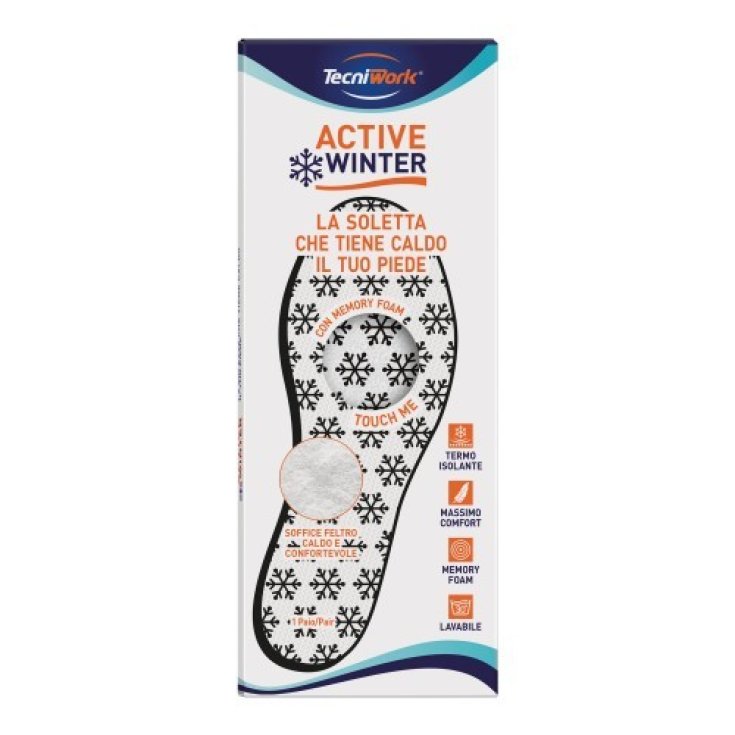 Active Winter Memory Foam Tecniwork® Einlegesohlen 1 Paar Größe 38