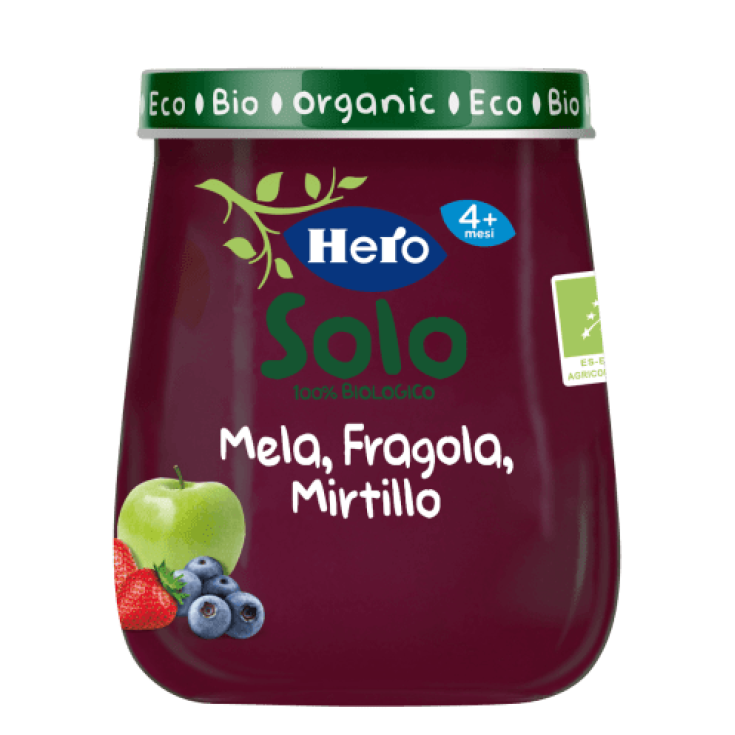 Only Homogenized Fruit Hero Apfel Erdbeer Heidelbeere 120g