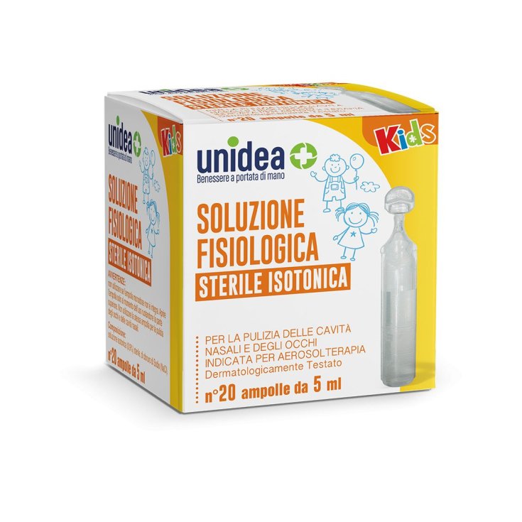 PHYSIOLOGISCHE LÖSUNG Kids unidea 20 Ampullen von 5ml