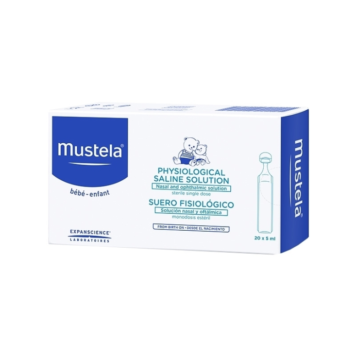 Mustela Physiologische Lösung 20 Ampullen