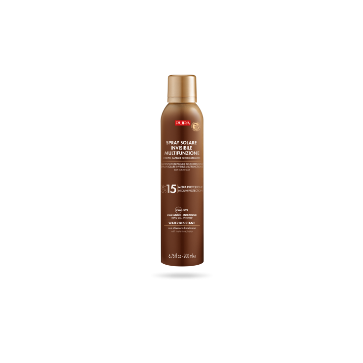 Unsichtbares multifunktionales Sonnenspray SPF 15 PUPA SUN 200ml