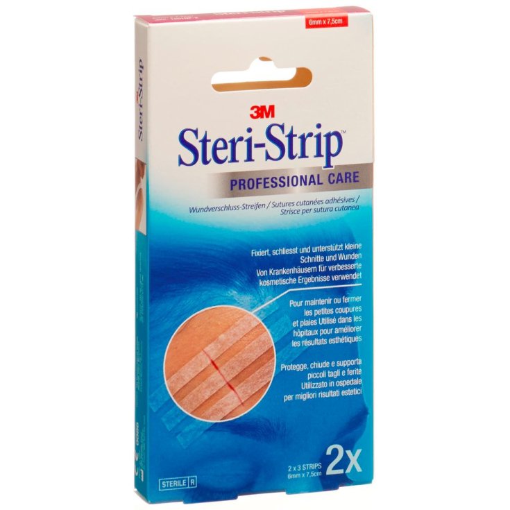 Steri-Strip Skin 3M 6 Streifen von 75 mm