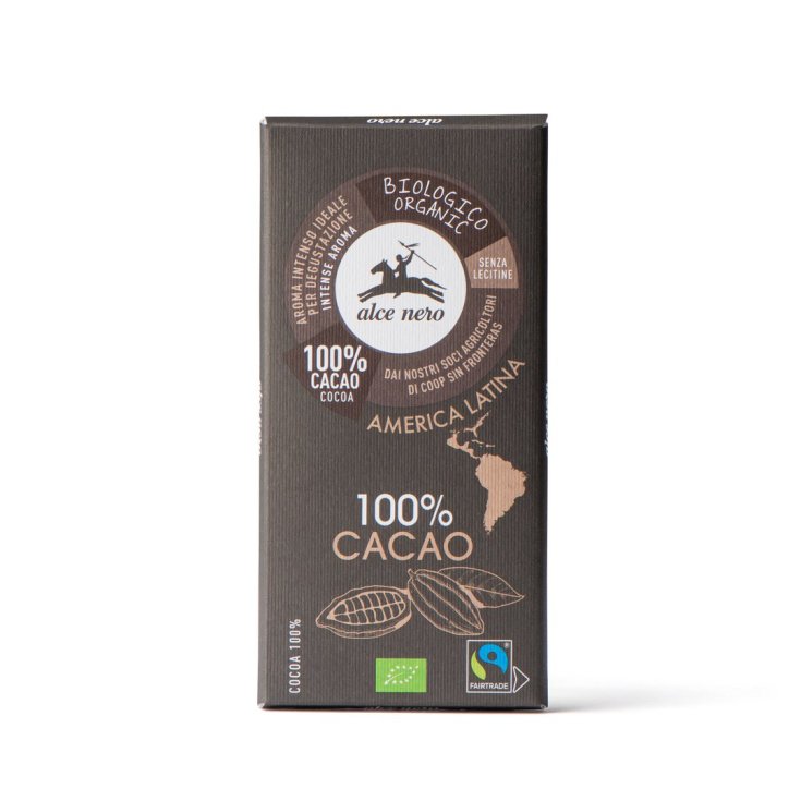 Alce Nero 100% Bio-Kakaoriegel 50g