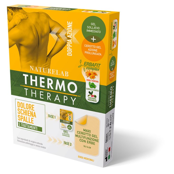 THERMOTHERAPIE Rückenschmerzen Schultern NatureLab 5 Patches + Gel