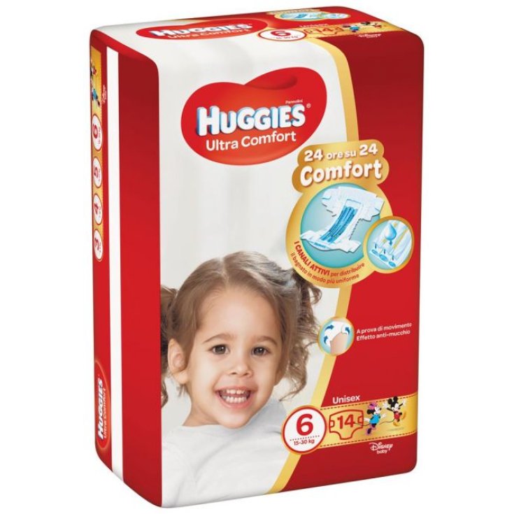 Ultra Comfort Huggies® Unisex Windeln 14 Stück Größe 6