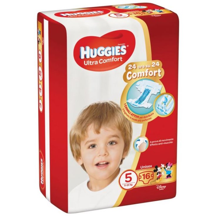 Ultra Comfort Huggies® Unisex Windeln 16 Stück Größe 5