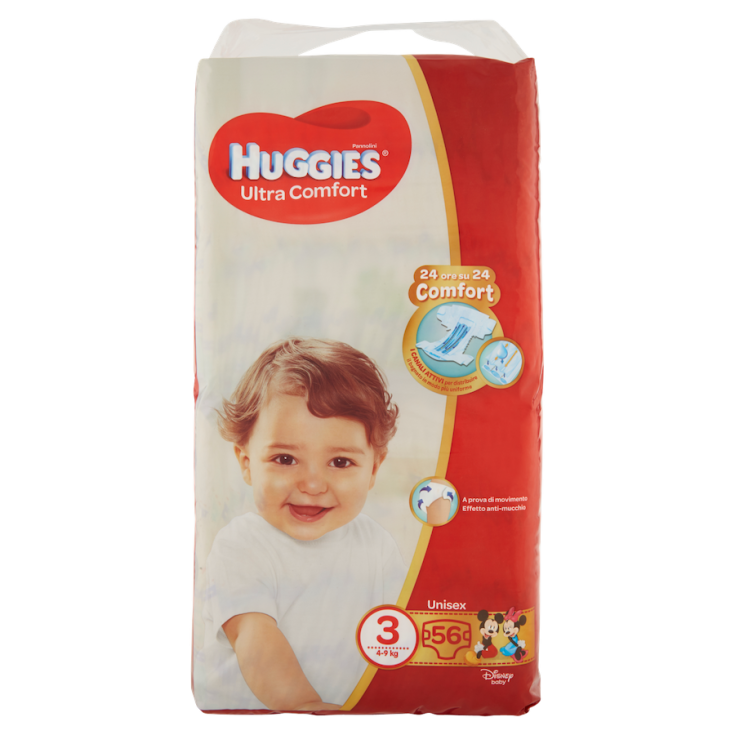 Ultra Comfort Huggies® Unisex Windeln 56 Stück Größe 3