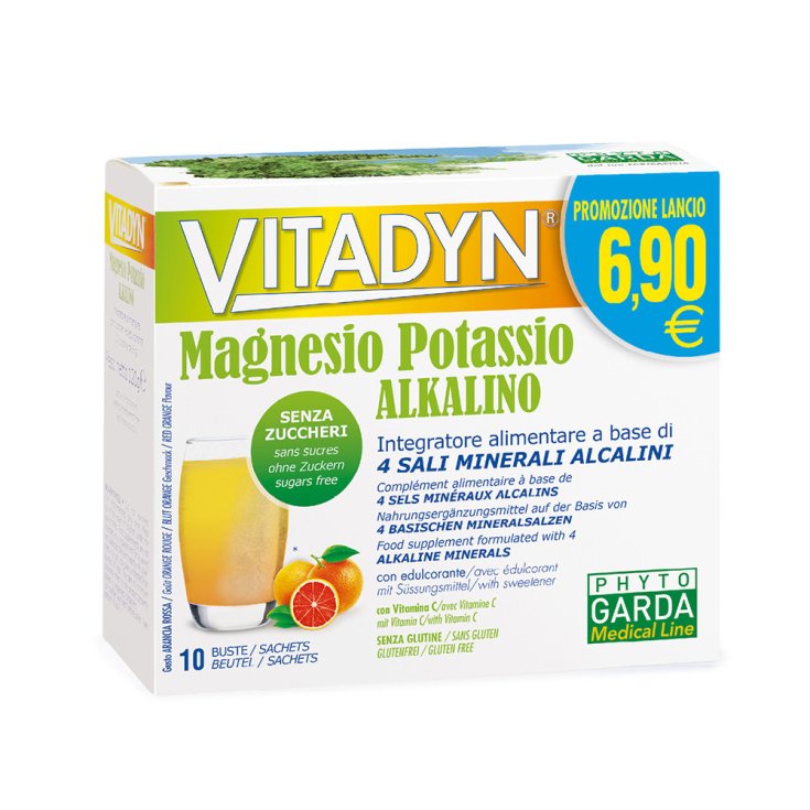 VITADYN Magnesium Kalium ALKALINE Phyto Garda 10 Beutel