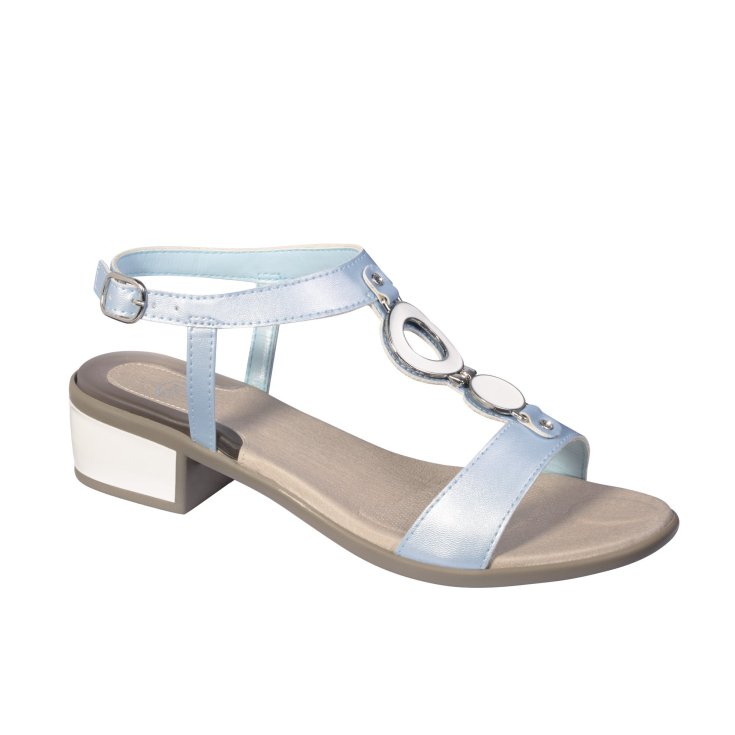 Yoko Scholl® Damen Gelactiv® Silver Sandale Größe 39