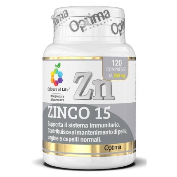 Zink 15 Optima Naturals 120 Tabletten