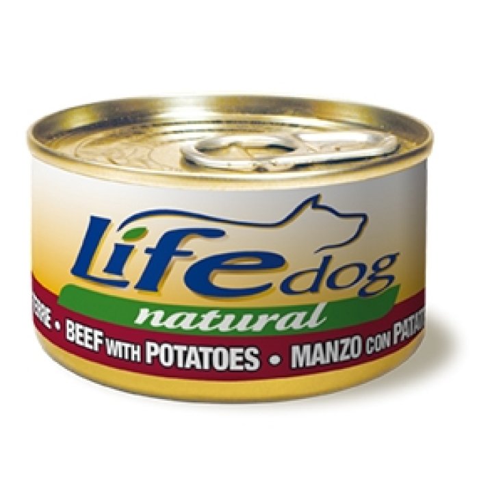 Life Dog natürliches gewürfeltes Rindfleisch und Pata