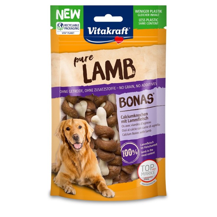 Hundesnack Lamm Bonas Calcium Bones mit