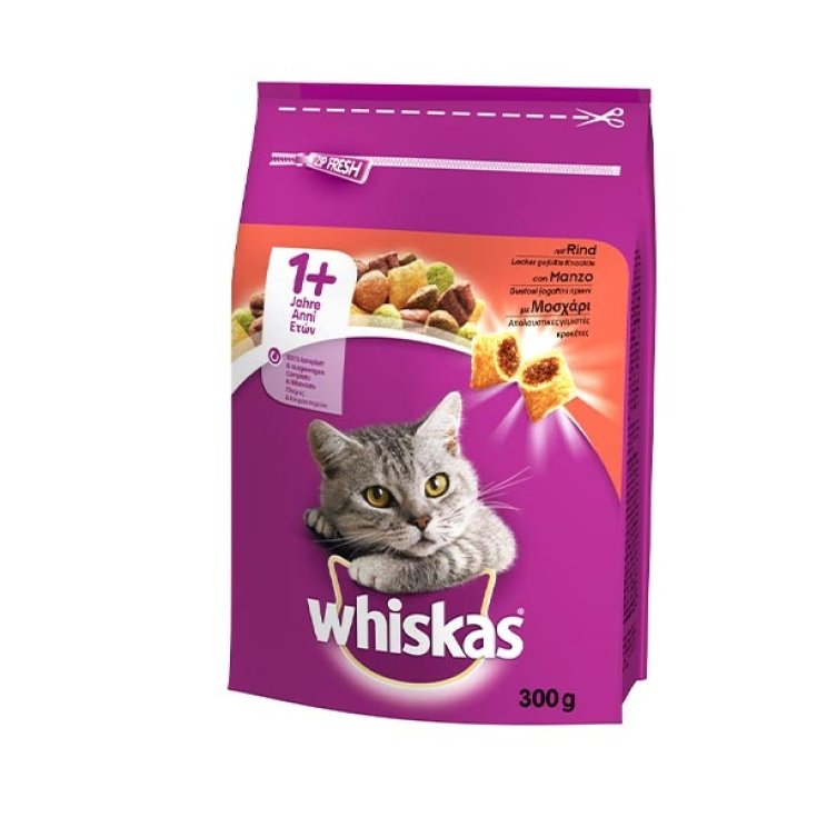 WHISKAS CROCC MIT 1+ RINDFLEISCH 1,4KG