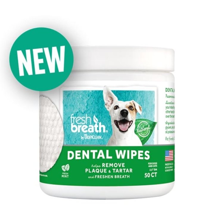 TROPICLEAN FRESH BREATH ZAHNWISCHTÜCHER 50