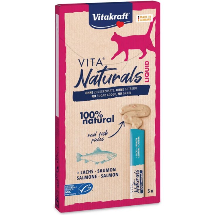 Vita Naturals Cat Liquid Snack Lachs -