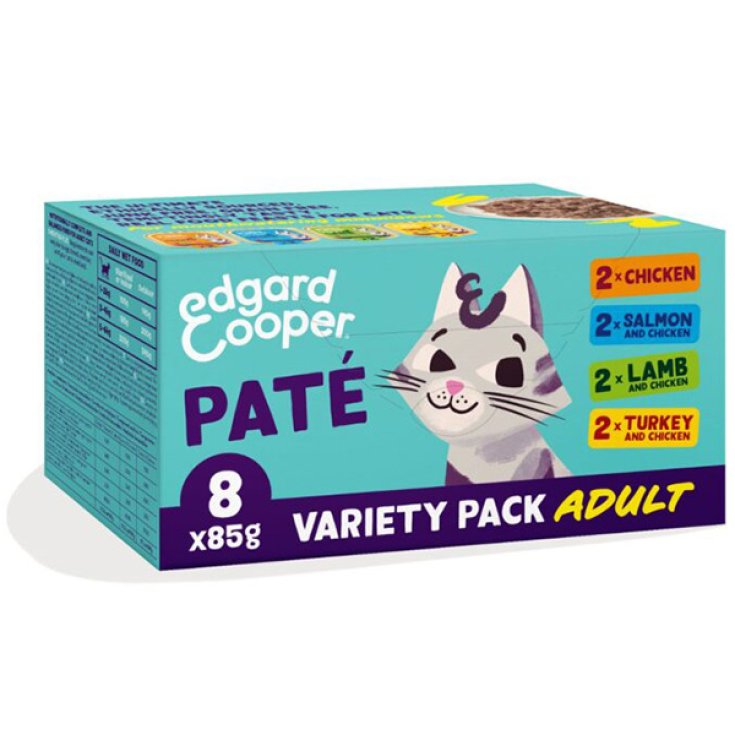 Cat Adult Multipack Paté mit gemischten Geschmacksrichtungen – 8