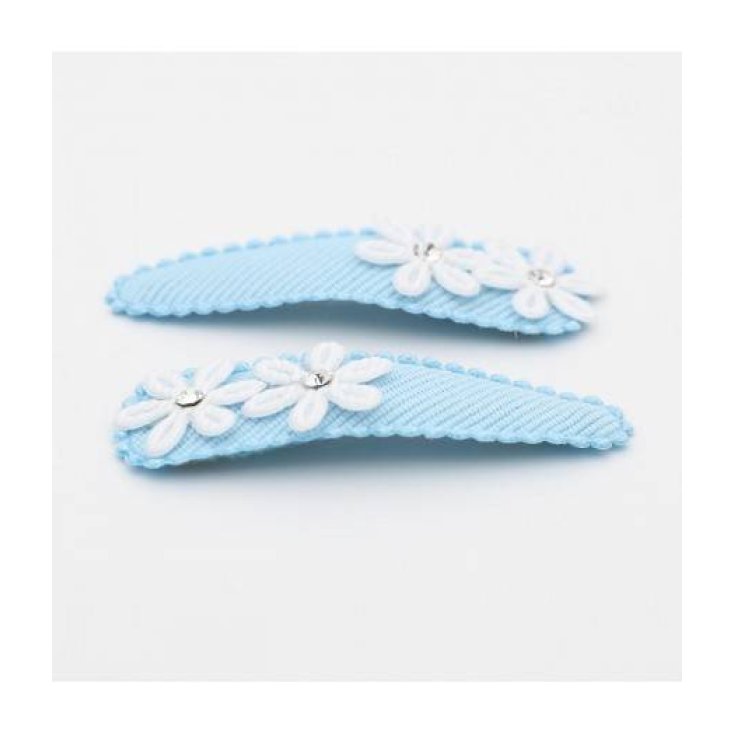 Clic Clac Stoff Blumen und Strass Beauty Idea 2 Stück