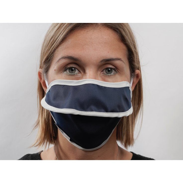 MYCR BLAU/WEIßE MASKE