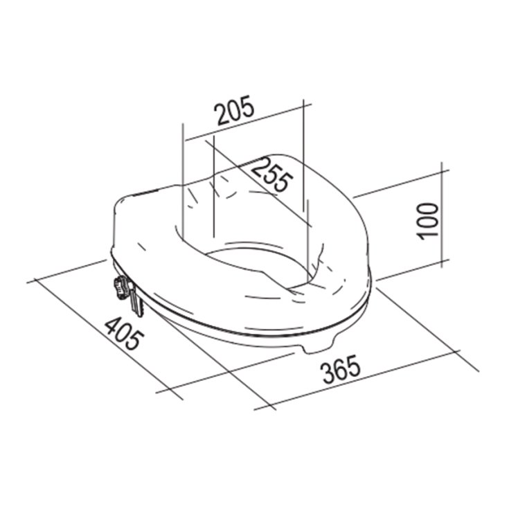 WC-Erhöhungs-Befestigungssystem 10 cm