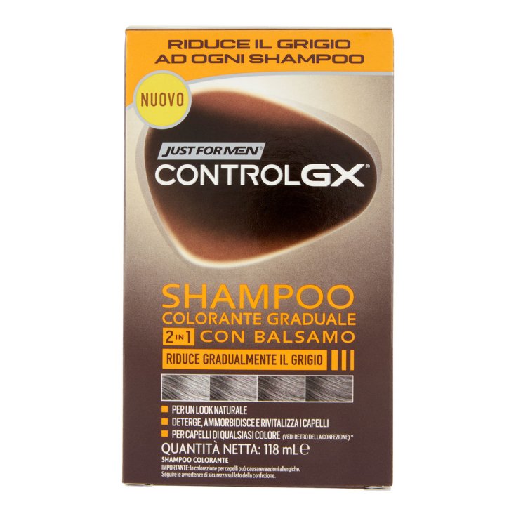 Control Gx 2 in 1 Gradual Color Shampoo nur für Männer 118 ml