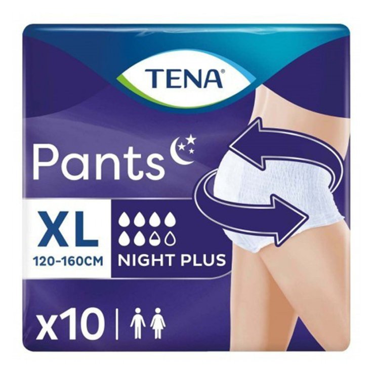 TENA PANS PLUS NIGHT XL X 10