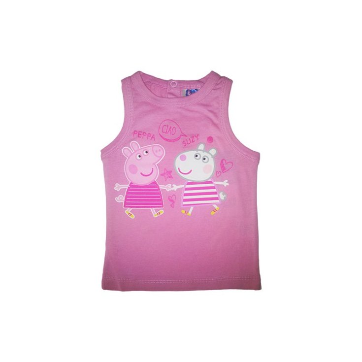 Peppa Pig rosa Baby Mädchen ärmelloses T-Shirt 30 m