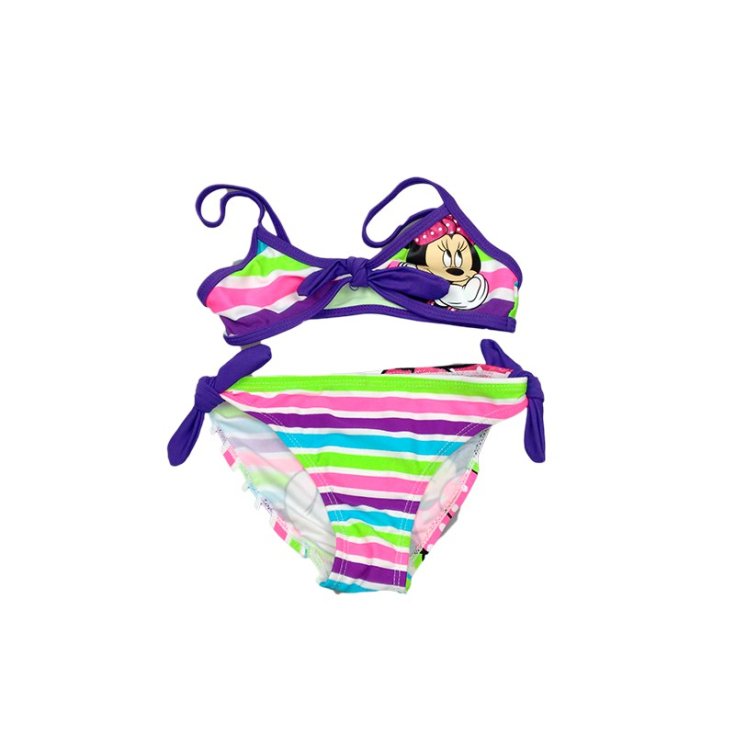 2-teiliger Badeanzug für Mädchen Disney Minnie lila 7-8A