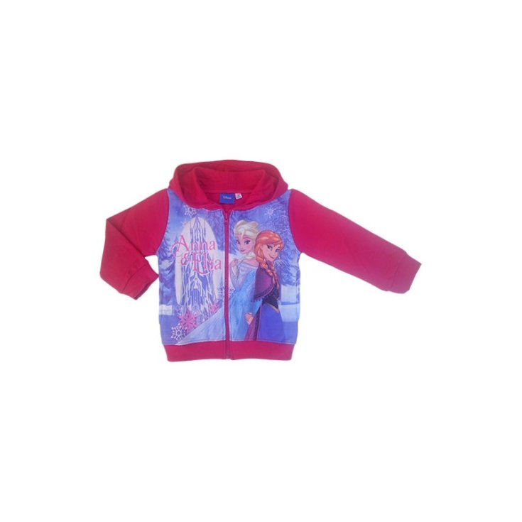 Sweatshirt offenes t-shirt mit reißverschluss baby mädchen Disney Frozen fuchsia 6A