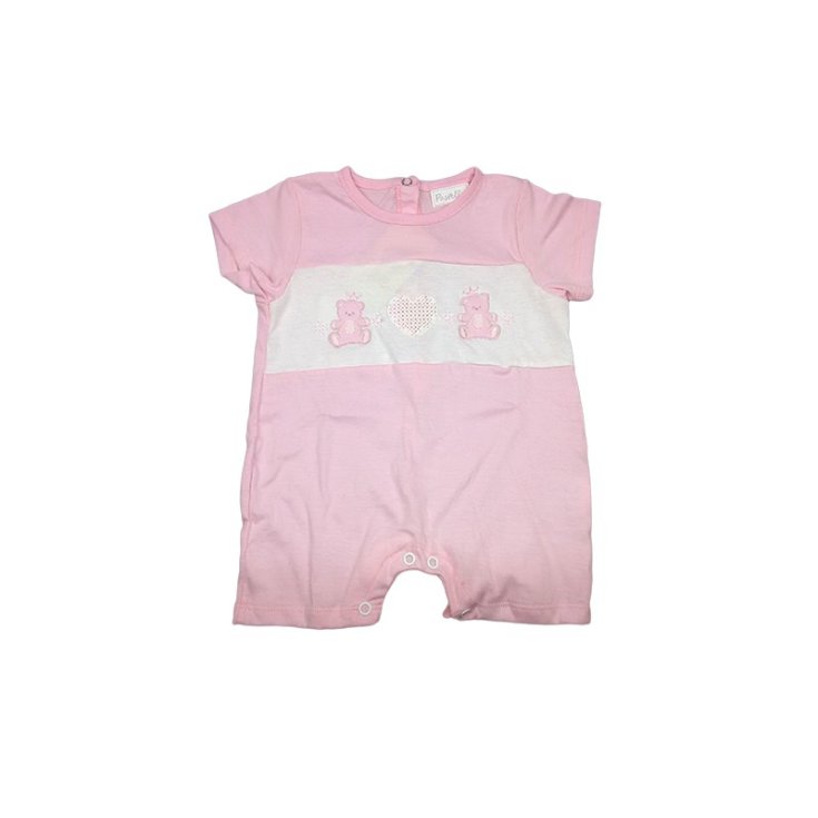 Baby Mädchen Strampler Halbarm Pastellrosa 3 - 6 m