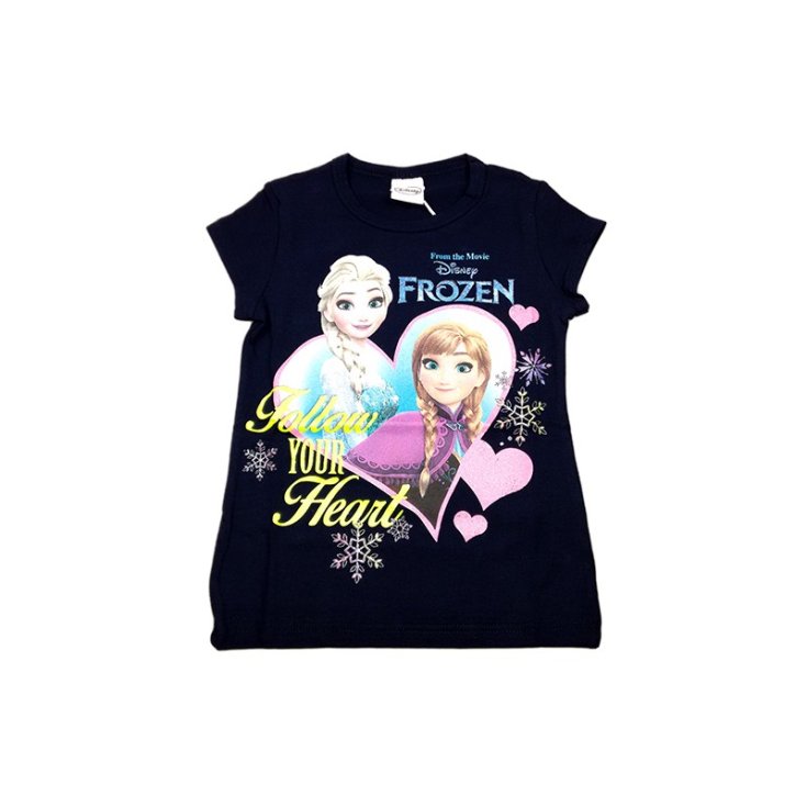 Disney Frozen blau 4A Baby Mädchen T-Shirt aus bielastischer Baumwolle