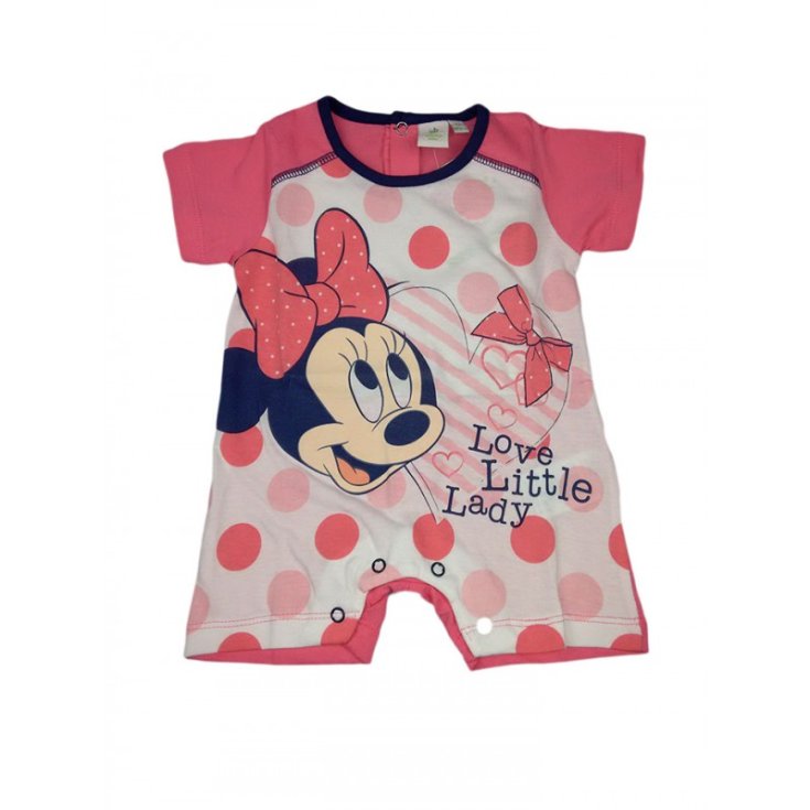 Disney Baby Minnie Mouse Strampelanzug aus Baumwolle Rosa-Fuchsia Farbe 3-6 Monate