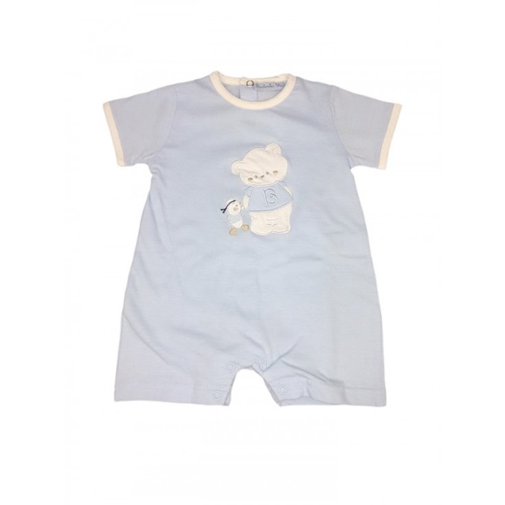 Strampler Strampler Baby Junge Halbarm Bidibimbo Chic Himmel 6 - 9 m