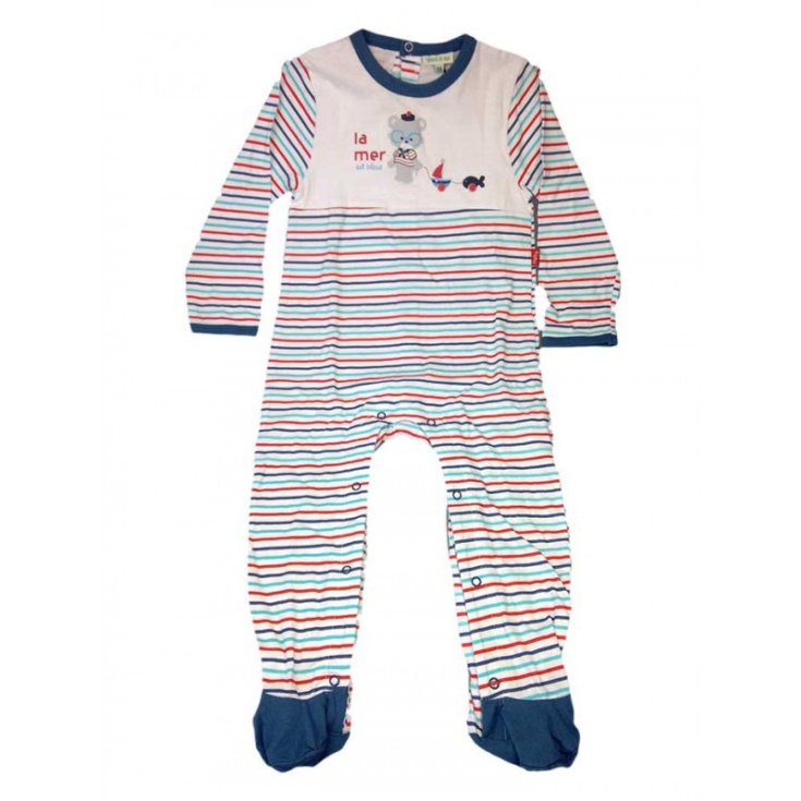 Overall baumwolle baby junge Yatsi weiß fantasie 24 m