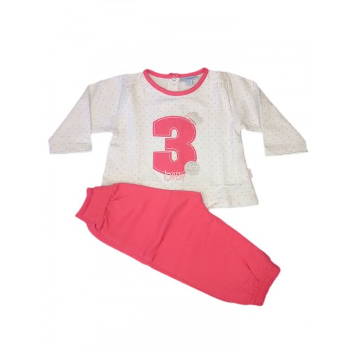 2-teiliges Anzugset, T-Shirt und Hose für neugeborenes Baby Yatsi fuchsia pink 6 m