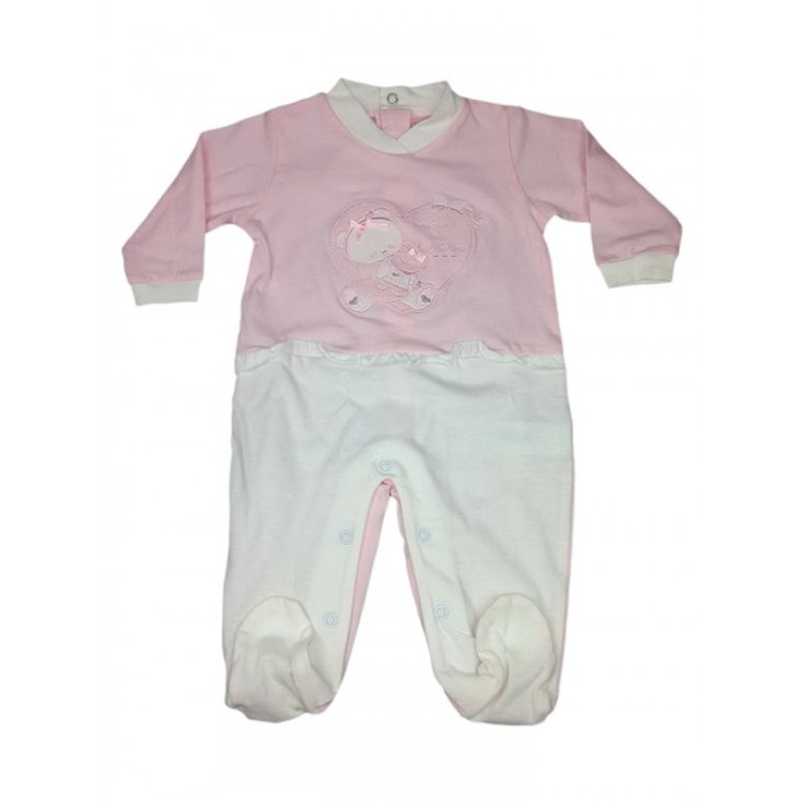 Baby Junge Baumwolle Strampler Bidibimbo Chic rosa 3 - 6 m