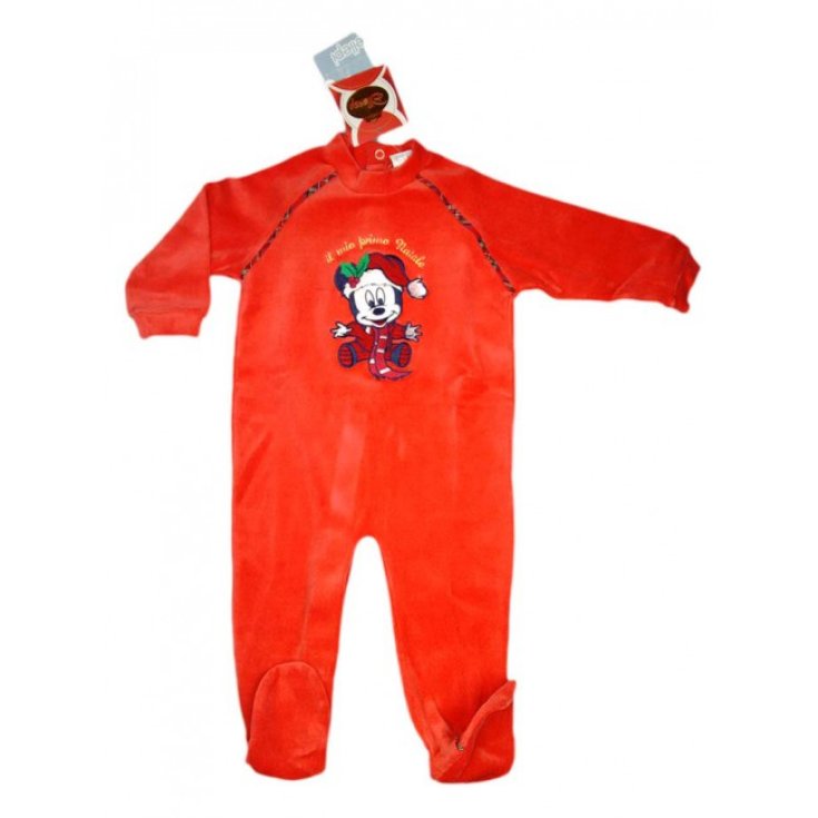 Overall Weihnachten Chenille Baby Junge Neugeborene Ellepi rot 9 m