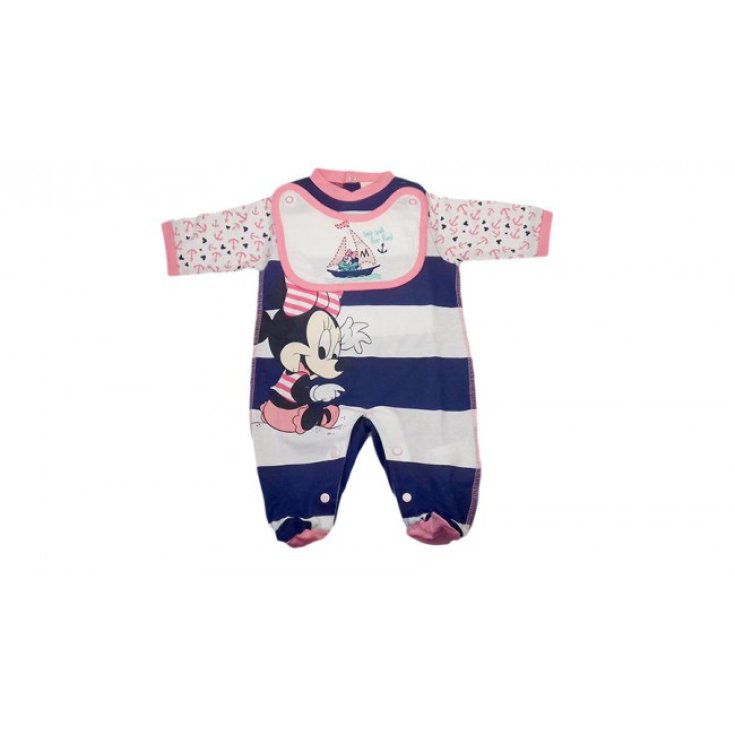 Disney Baby Minnie rosa blau Baby Mädchen Strampler aus Baumwolle 3 - 6 Monate