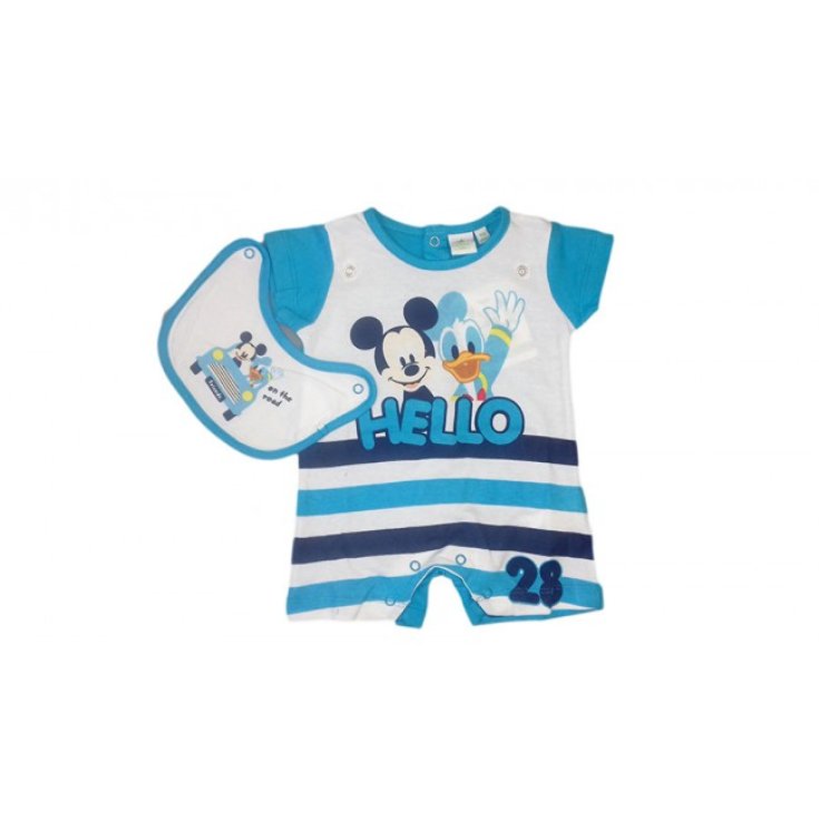 Baby Boy Strampler Disney Baby Micky Maus blau 3 - 6 Monate