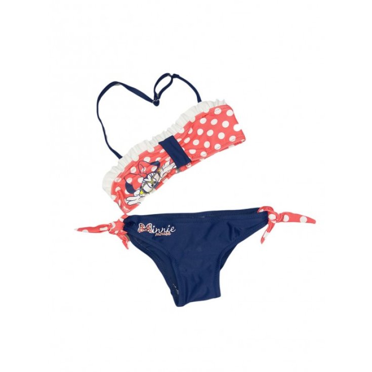 2-teiliger Badeanzug für Mädchen Disney Minnie rot blau 5A