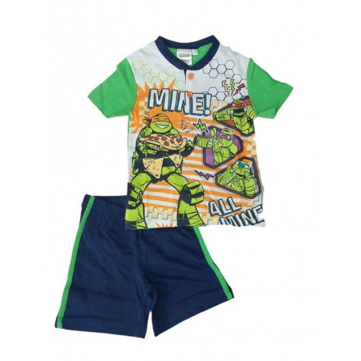 Ninja Turtles 3A Junge Junge Kurzer Jersey-T-Shirt-Pyjama