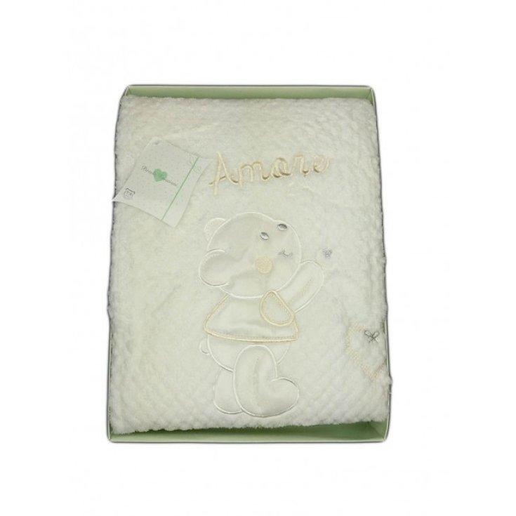 Deckenbezug T&R Babybett Babybett Baby Boy Neugeborenes Baby creme Stickerei TU