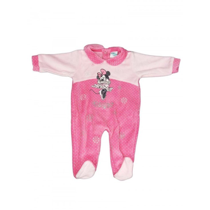 Strampler Chenille Baby Mädchen Arnetta Disney Baby Minnie Fuchsia Rosa 9 m