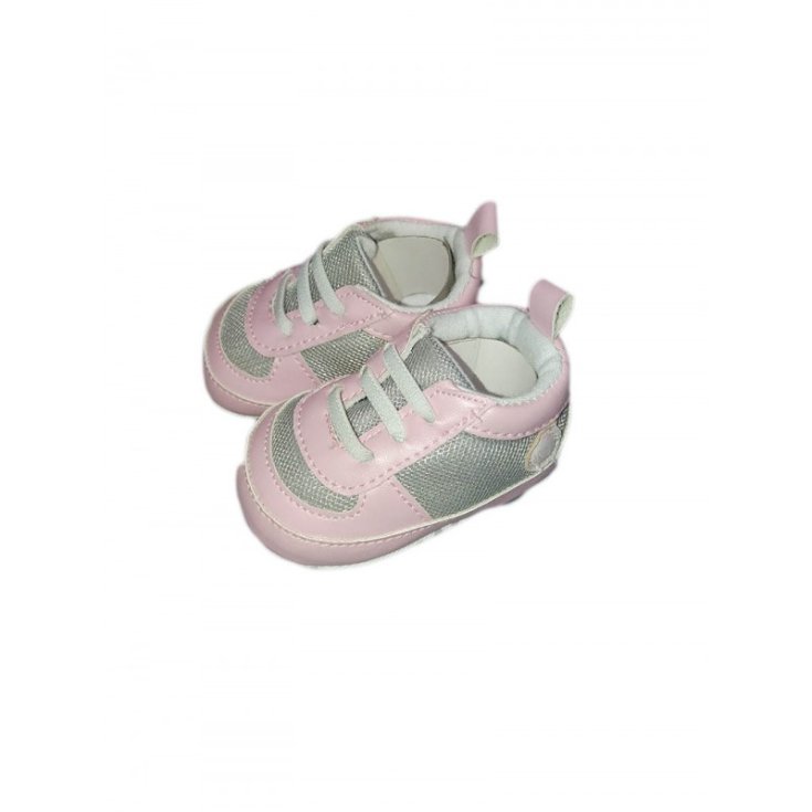 Pastellschuh Baby Mädchen rosa grau 17