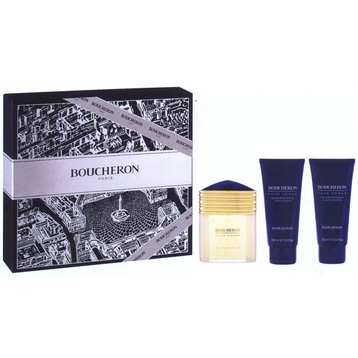 Boucheron Homme Eau de Parfum Spray 100ml Set 3 Teile 2019