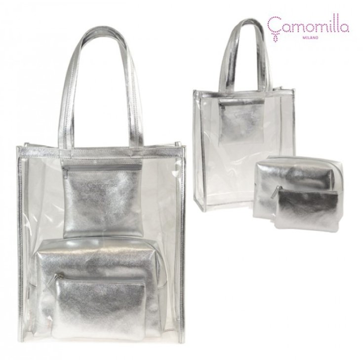 Tasche Set Camomilla Silbernes Metall Ref. 06606