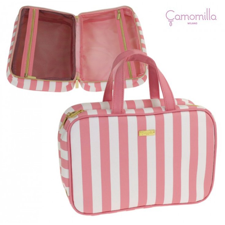 Camomilla Travel Beauty Bag Rosa Streifen Ref. 27839