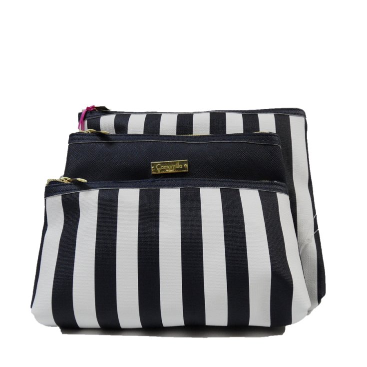 Camomilla Tris Taschen Blaue Streifen Ref. 27855