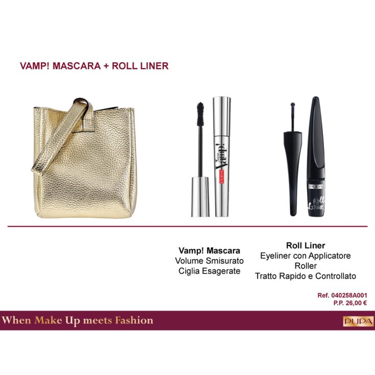 * PUPA KIT POCHETTE MASC VAMP + ROLLE L