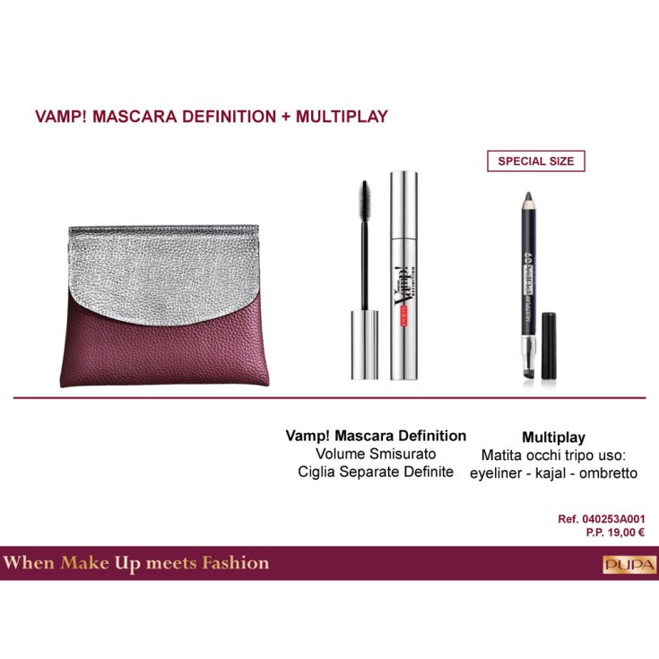 * PUPA KIT POCHETTE MASC DEFI + M / MAT.